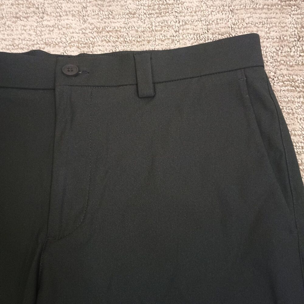 ROWM Shorts Mens 34 Solid Black Modern Minimalist Everyday Shorts Preppy - Picture 2 of 10